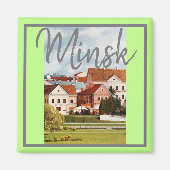 Belarus Architektur Minsk City View Magnet (Vorne)