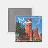 Belarus Architektur Minsk Das Magnet der Roten Kir (Vorderseite/Rückseite)