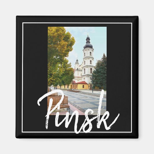 Belarus Architektur Pinsk Stadtbild Magnet (Vorne)