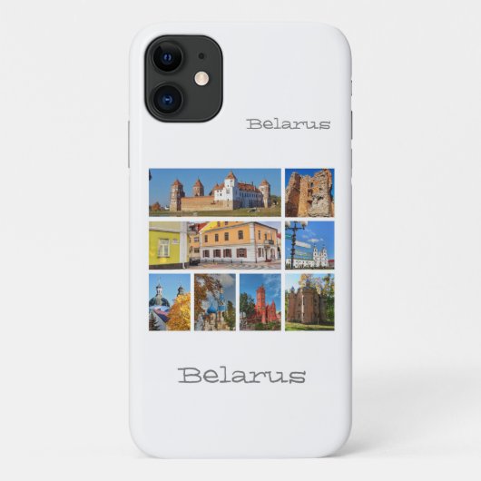Belarus Collage Architecture Cities iPhone 11 Fall Case-Mate iPhone Hülle (Rückseite)