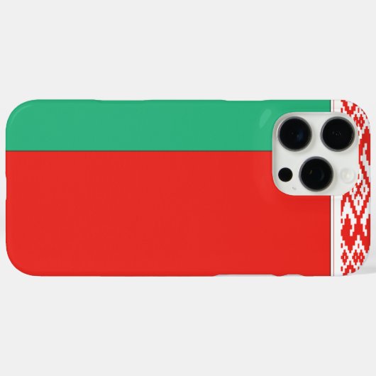 BELARUS-Flag benutzerdefinierbar Case-Mate iPhone Hülle (Rückseite (Horizontal))