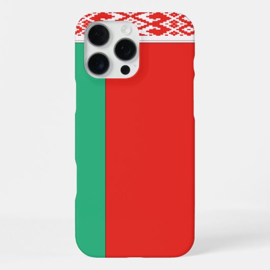 BELARUS-Flag benutzerdefinierbar iPhone Hülle (Rückseite)