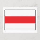 Belarus-Flagge (1991) Postkarte (Vorderseite)