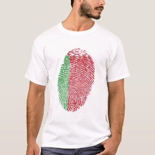 Belarus Flaggen Fingerabdruck Land Prix T-Shirt