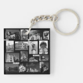 Belarus Gordno Brest Minsk Architecture Collage Ke Schlüsselanhänger (Rückseite)