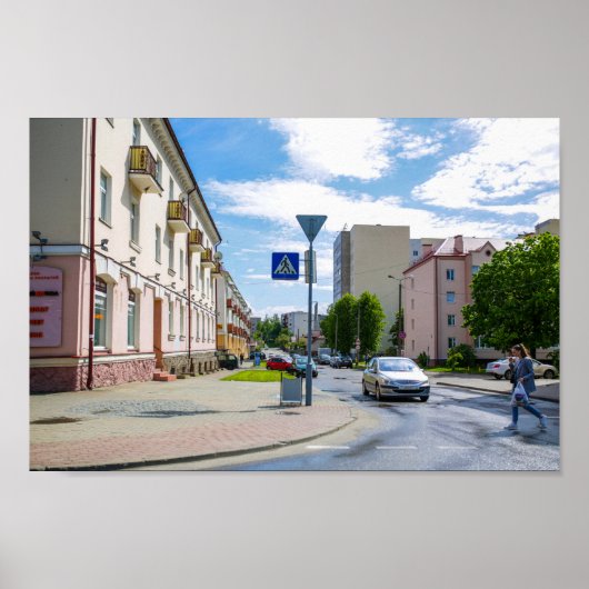 Belarus Grodno City City City Architecture People Poster (Vorne)