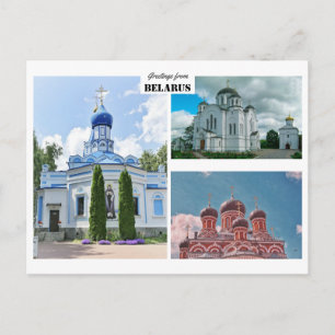 Belarus Grüße Naturarchitektur Postkarte
