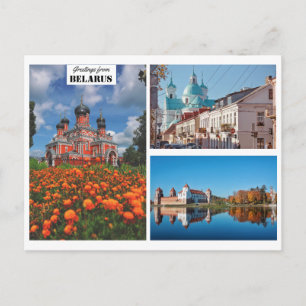 Belarus Grüße Naturarchitektur Postkarte