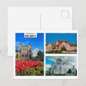 Belarus Grüße Naturarchitektur Postkarte (Vorne/Hinten)