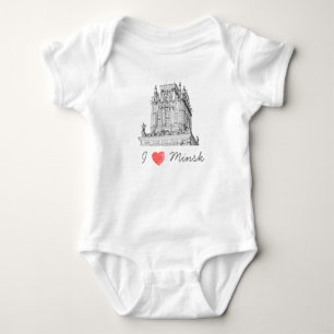 Belarus I Liebe Minsk City Gates Architecture Baby Strampler