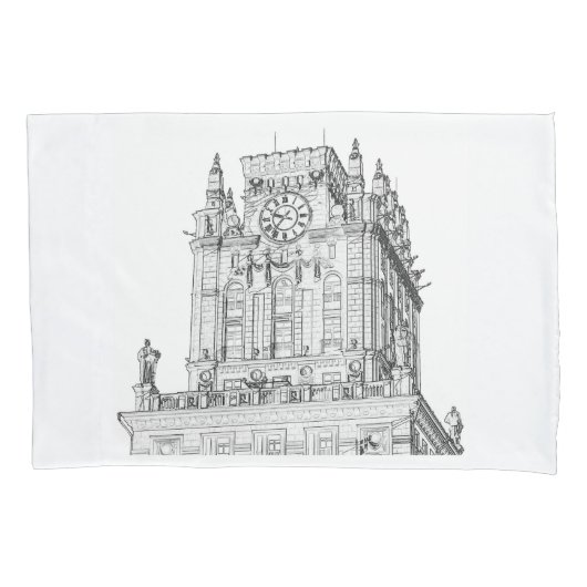 Belarus I Liebe Minsk City Gates Architecture Kissenbezug (Vorderseite)