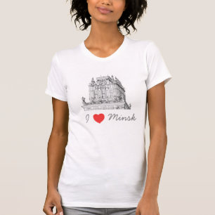 Belarus I Liebe Minsk City Gates Architecture T-Shirt