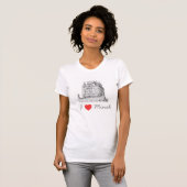 Belarus I Liebe Minsk City Gates Architecture T-Shirt (Vorne ganz)