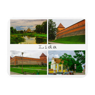 Belarus Lida City Street Architektur Magnet