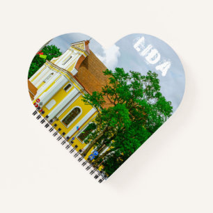 Belarus Lida City Street Architektur Notizblock