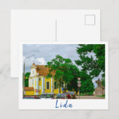 Belarus Lida City Street Architektur Postkarte (Vorne/Hinten)