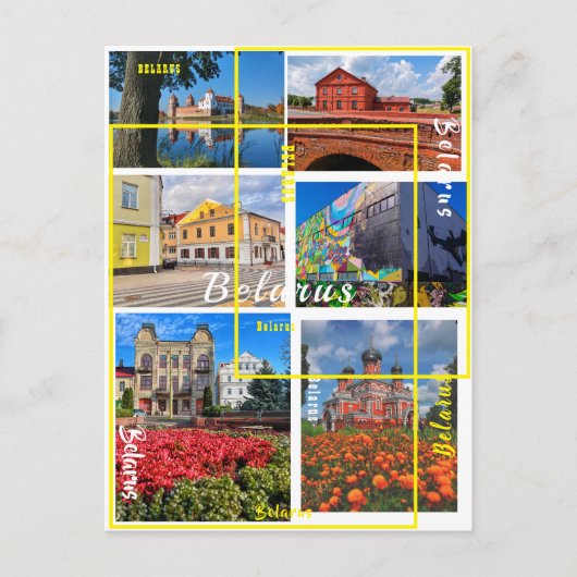 Belarus Minsk Grodno Pinsk Borisov Architektur Postkarte (Vorderseite)
