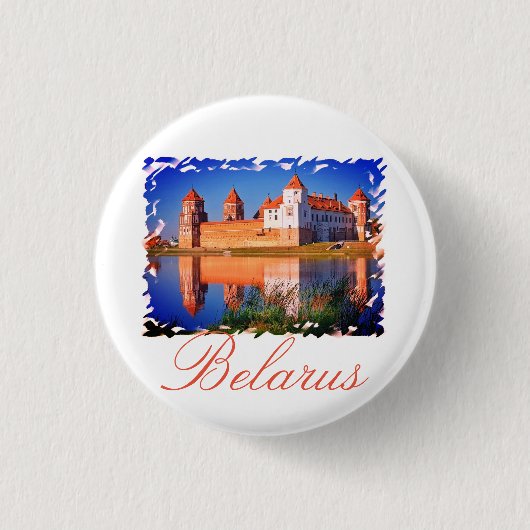 Belarus Mir Castle Architecture Button Button (Vorderseite)