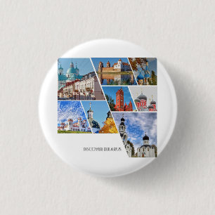 Belarus Mir Castle Architecture Button Button