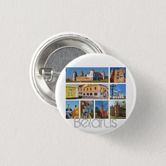 Belarus Mir Castle Architecture Button Button (Vorne & Hinten)
