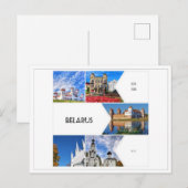 Belarus Mir Castle Architecture Collage Postcard Postkarte (Vorne/Hinten)