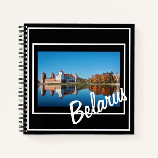 Belarus Mir Castle Architecture Nature Notebook Notizblock (Vorderseite)