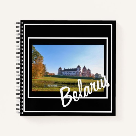 Belarus Mir Castle Architecture Nature Notebook Notizblock (Vorderseite)