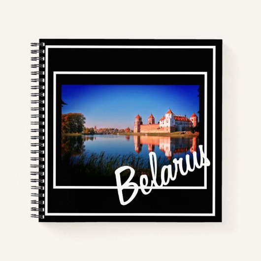 Belarus Mir Castle Architecture Nature Notebook Notizblock (Vorderseite)