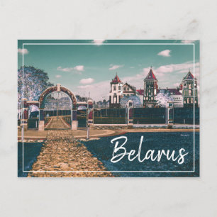 Belarus Mir Castle Architecture Nature Postcard Feiertagspostkarte