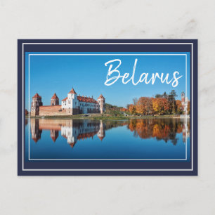 Belarus Mir Castle Architecture Nature Postcard Feiertagspostkarte