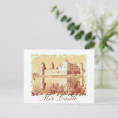 Belarus Mir Castle Architecture Postcard Postkarte (Stehend Vorderseite)