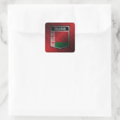 Belarus Quadratischer Aufkleber (Tasche)