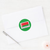 Belarus Runder Aufkleber (Umschlag)