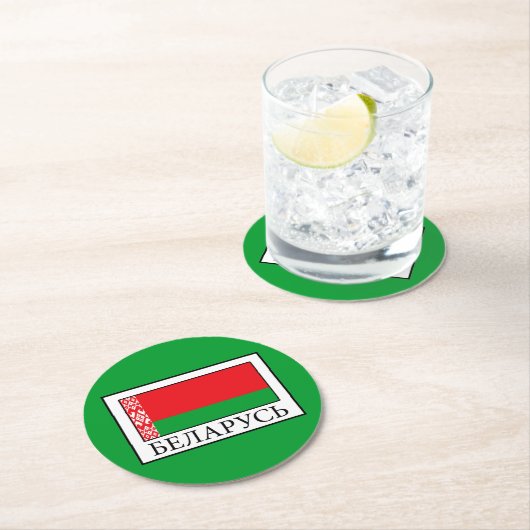 Belarus Runder Pappuntersetzer (Vor Ort)