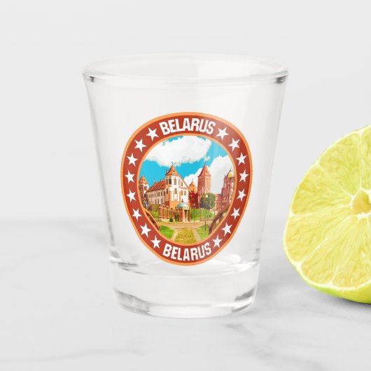 Belarus Schnapsglas (Vorderseite)