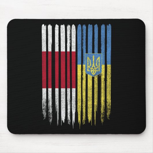 Belarus Ukraine Belarusian Ukrainian Flag  Mousepad (Vorne)