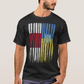 Belarus Ukraine Belarusian Ukrainian Flag  T-Shirt (Vorderseite)