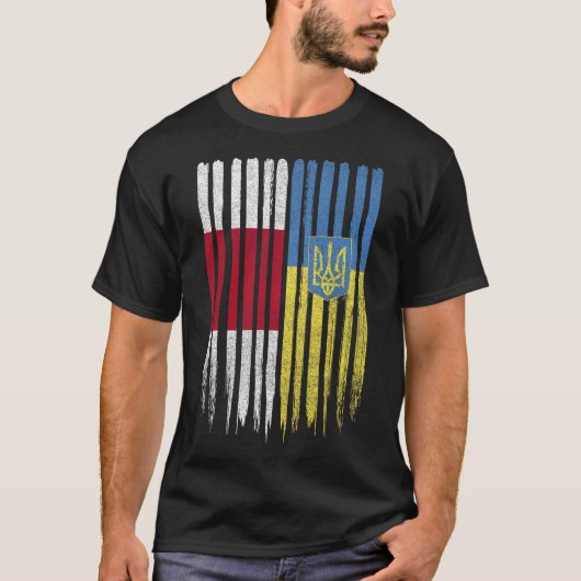 Belarus Ukraine Belarusian Ukrainian Flag T-Shirt (Vorderseite)