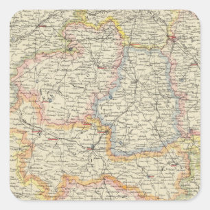 Belarus und Ukraine Quadratischer Aufkleber
