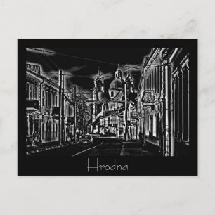 Belarus Weißrussland Grodno Hrodna Гродно Postkart Postkarte