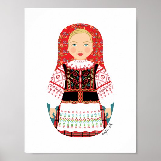 Belarusian Matryoshka Poster (Vorne)
