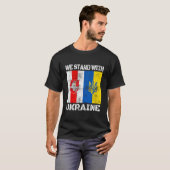 Belarusian Support Ukrainian Stand With Ukraine Be T-Shirt (Vorne ganz)
