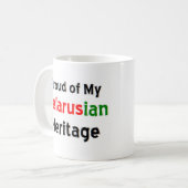 Belarusischer Kaffeekaffee-Tasse Kaffeetasse (Vorderseite Links)