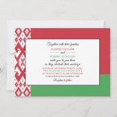 Belarussische Flagge, Flagge von Belarus Einladung (Vorderseite)