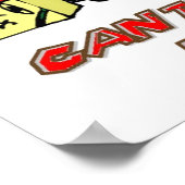 Belässt mich nicht! Ich bin beschäftigt. Poster (Ecke)