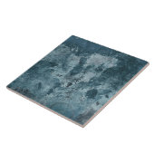 belasteter blauer Zement Fliese (Seite)