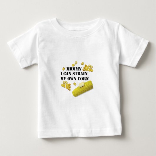belasteter Mais Baby T-shirt (Vorderseite)
