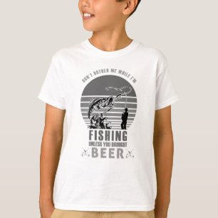 Belästige mich nicht, während ich angeln-lustig bi T-Shirt