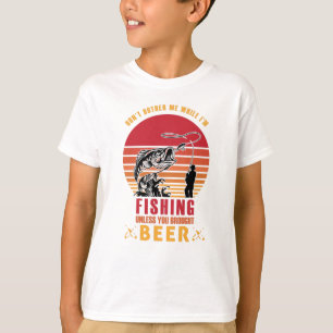 Belästige mich nicht, während ich angeln-lustig bi T-Shirt