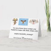 Belästigende Badger_Birthday Grüße Karte (Rückseite)